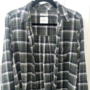American Eagle Flannel Boyfriend Fit